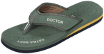 Doctor Extra Soft D 22 Diabetic Pregnancy Non Slip Lightweight Comfortable Slippers for Women Olive 5