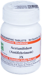Dr Willmar Schwabe India Acetanilidum (Antifebrinum) Trituration Tablet 3X