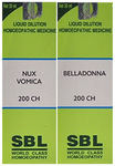 Combo Pack of SBL Nux Vomica Dilution 200 CH & SBL Belladonna Dilution 200 CH (30ml Each)