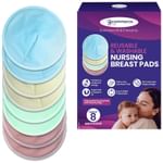 EcommerceHub Reusable & Washable Nursing Breast Pad (Pair) Multicolor Medium