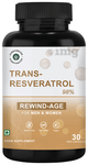 Cure Forever Trans-Resveratrol 98% Rewind Age for Men & Women Veg Capsule