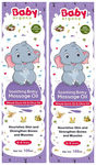 Baby Organo Soothing Baby Massage Oil (100ml Each) Wheat Germ Oil & Olive Oil