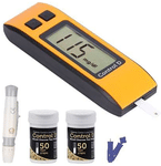 Control D OM100 Blood Glucose Monitoring System with Lancet (10) & Strip (100) Orange Black