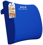 4V1 BKR10 Orthopedic Lumbar Support Pillow Standard Blue