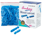 Amkay Round Blood Lancet | | Facilitates Easy Penetration | Ideal for Blood Sugar Testing |