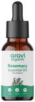 Aravi Organic Pure Rosemary Essential Oil for Hair Growth, Hair Nourishment & Skin Care