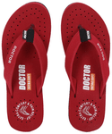 Doctor Extra Soft D 16 Orthopaedic and Diabetic Feel Good Super Comfort Slippers for Women Maroon 8