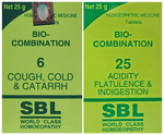 Combo Pack of SBL Bio-Combination 6 Tablet & SBL Bio-Combination 25 Tablet (25gm Each)
