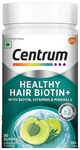 Centrum Healthy Hair Biotin+ with Biotin Vitamins & Minerals Gummy Strawberry