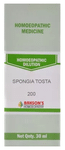 Bakson's Homoeopathy Spongia Tosta Dilution 200 CH