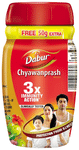 Dabur Chyawanprash | 3X Immunity Action | Builds Strength, Stamina & Overall Health with 50gm Extra