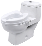 Entros SC7060C Easy Fixed Raised Toilet Seat Toilet Bidet without Lid 4inch White