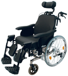 Drive Devilbiss Healthcare Multifunction Aluminium Multitec Wheelchair with Drum Brake Seat Width 39cm Black & Grey