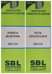 Combo Pack of SBL Arnica Montana Dilution 200 CH & SBL Ruta Graveolens Dilution 200 CH (30ml Each)