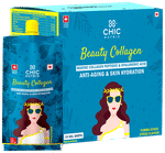 Chicnutrix Beauty Collagen Marine Collagen Peptides & Hyaluronic Acid Gel Shots (30ml Each) Yummilicious Citrus