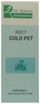 Dr. Romas Homeopathy RDC 7 Cold Pet Pills
