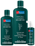 Dr Batra's Combo Pack of Hair Vitalizing Serum 125ml, Hair Fall Control Shampoo 200ml and Hair Fall Control Shampoo 500ml