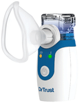 Dr Trust USA 404 Portable Ultrasonic Mesh Nebulizer Machine Cool Mist Inhaler White