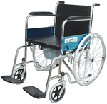 Entros KL609U Lightweight Wheelchair with Commode Seat Cushion & Pot
