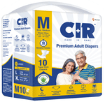 CIR Premium Adult Tape Diaper | 10 hr Absorption Protection | All Night Protection | Aloe Vera | Medium