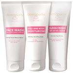Dermapuritys Combo Pack of  Face Wash (100 ml) & SPF 50 Sunscreen (100 ml) & Hydrating Face & Body Moisturizer (100 ml)