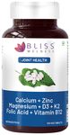 Bliss Welness Joint Health Calcium + Zinc Megnesium + D3 + K2 Veg Tablet