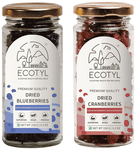 Ecotyl Combo Pack of Dried Blueberries & Dried Cranberries (150gm Each)