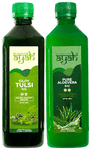 Ayah Combo Pack of Giloy Tulsi Ras & Pure Aloevera Ras (500ml Each)