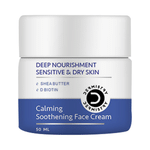 Dermisrty Combo Pack of Sensitive & Dry Skin Gentle Cleanser Calming Body Wash (200ml) and  Face Cream (50ml)