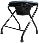 Entros S779A Folding Light Weight Commode Stool Oval Cut