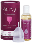 Aarya Premium Medical Grade Silicone Menstrual Cup with Cup Wash (100ml) Large