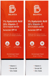 Bilanza 1% Hyaluronic Acid ,25% Vitamin-C with Fusion Water Sunscreen (50gm Each)