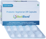 Bactblend Probiotic Vegetarian DR Capsules for Gut Health