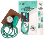Elko EL 410 Dial Type Aneroid Sphygmomanometer Blood Pressure Monitor with Carry Case Green