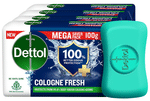 Dettol Mega Saver Pack of Cologne Fresh Bathing Soap Bar with 100% Better Odour Protection(100gm Each)