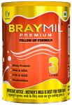 Braymil Premium Follow Up Formula 3 for 1-2 Years Powder