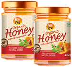 Anp Bee Organic Honey with Ashwagandha (250gm Each) Raw Unfiltered