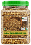 Bliss of Earth Certified Organic White Sesame Seeds Unpolished