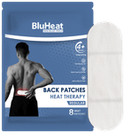 BluHeat Back Patches Heat Therapy (8 Each)  for Back | Air Activated