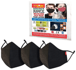 HH 4 Layers Reusable Soft Cotton Meltblown Face Mask Black