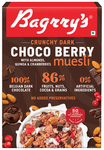 Bagrry's Crunchy Dark Choco Berry Muesli with Almonds, Quinoa & Cranberries