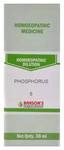 Bakson's Homoeopathy Phosphorus Dilution 6 CH
