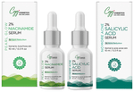 CGG Cosmetics Combo Pack of 2% Niacinamide Serum (10ml) & 2% Salicylic Acid Serum (10ml)
