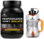 Beyond Fitness Combo Pack of Performance Whey Isolate Protein Powder (1kg) & Gallon Shaker 1.5 Litre