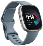 Fitbit Versa 4 Fitness Watch Waterfall Blue or Platinum Aluminium