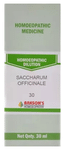 Bakson's Homoeopathy Saccharum Officinale Dilution 30