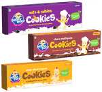 Bebe Burp Combo Pack of 8M+ Cookies (150gm Each) Whole Wheat & Banana, Choco Multigrain and Oats & Raisins