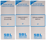 Combo Pack of SBL Chelidonium Majus Mother Tincture Q, SBL Cephalandra Indica Mother Tincture Q & SBL Gymnema Sylvestre Mother Tincture Q (30ml Each)