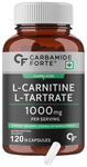 Carbamide Forte L-Carnitine L-Tartrate 1000mg | For Recovery, Stamina, Fat Burn & Energy | Capsule