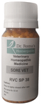 Dr. Romas Homeopathy RVC SP 38 Sore Vet Globules